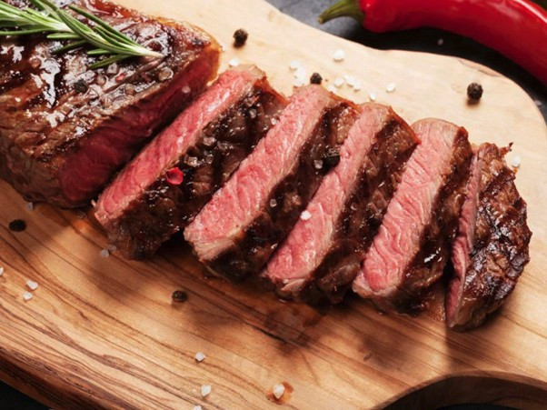 Steak (rundvlees) –  26 gram eiwit